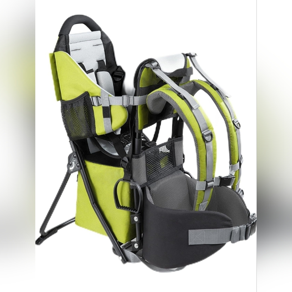 Green and Gray Child Carrier Backpack